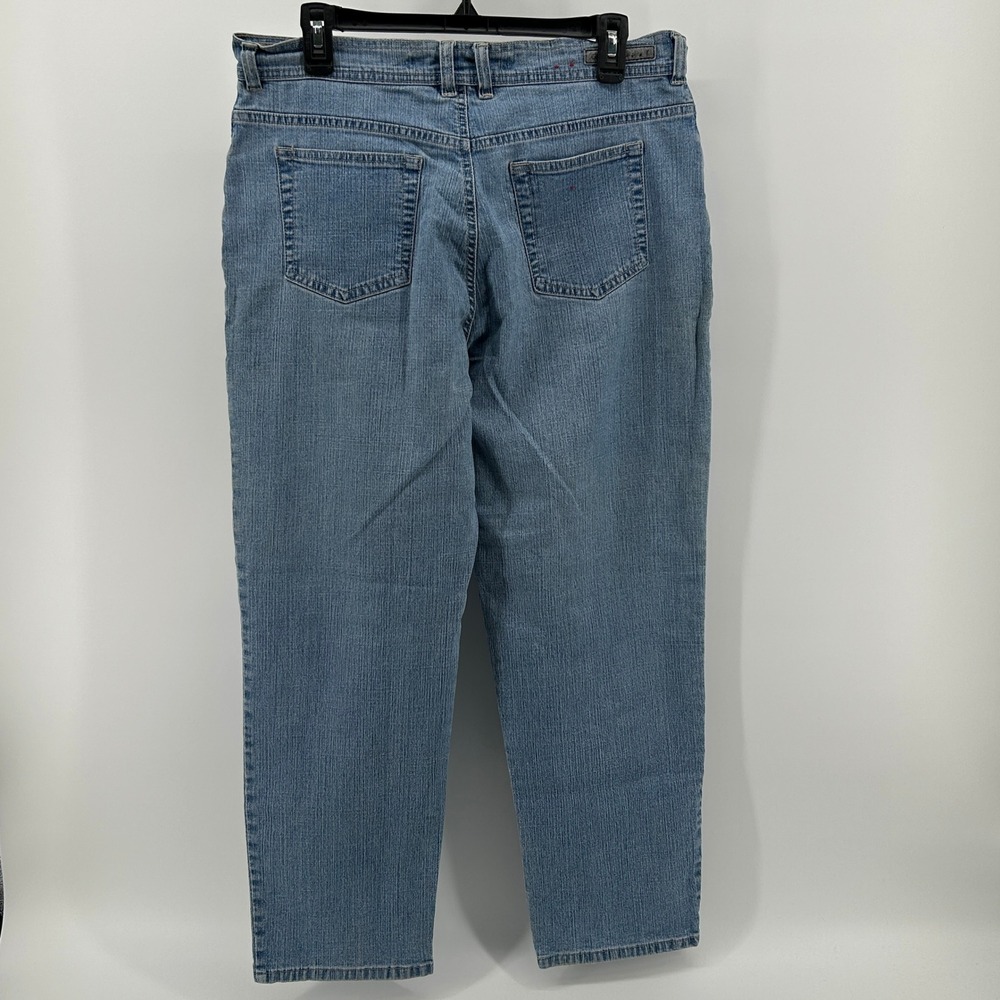 Gloria Vanderbilt Jeans Straight 14 Short Blue Medium Wash Denim High Rise Y2K - Picture 7 of 9